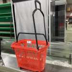 Új bevásárló kosár piros 28 literes gurulós termékképek