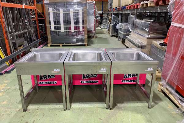 Rozsdamentes egymedencés mosogató termékképek