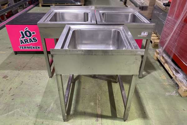 Rozsdamentes egymedencés mosogató termékképek
