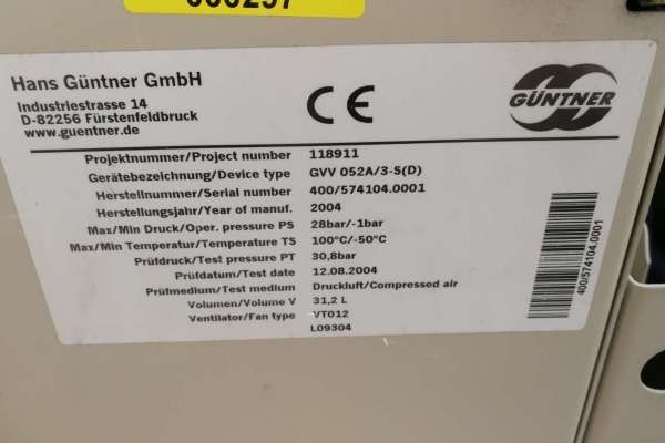 Léghűtéses kondenzátor, GÜNTNER, GVV 052A/3-S (D) termékképek