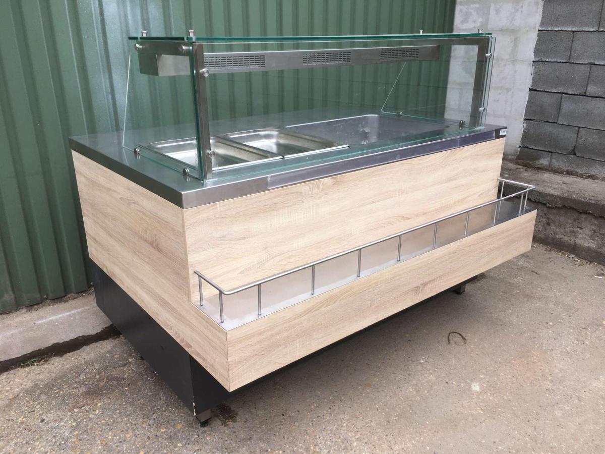 Vízfürdős melegentartó 4 * GN 1/1 – termékfotó felülnézet