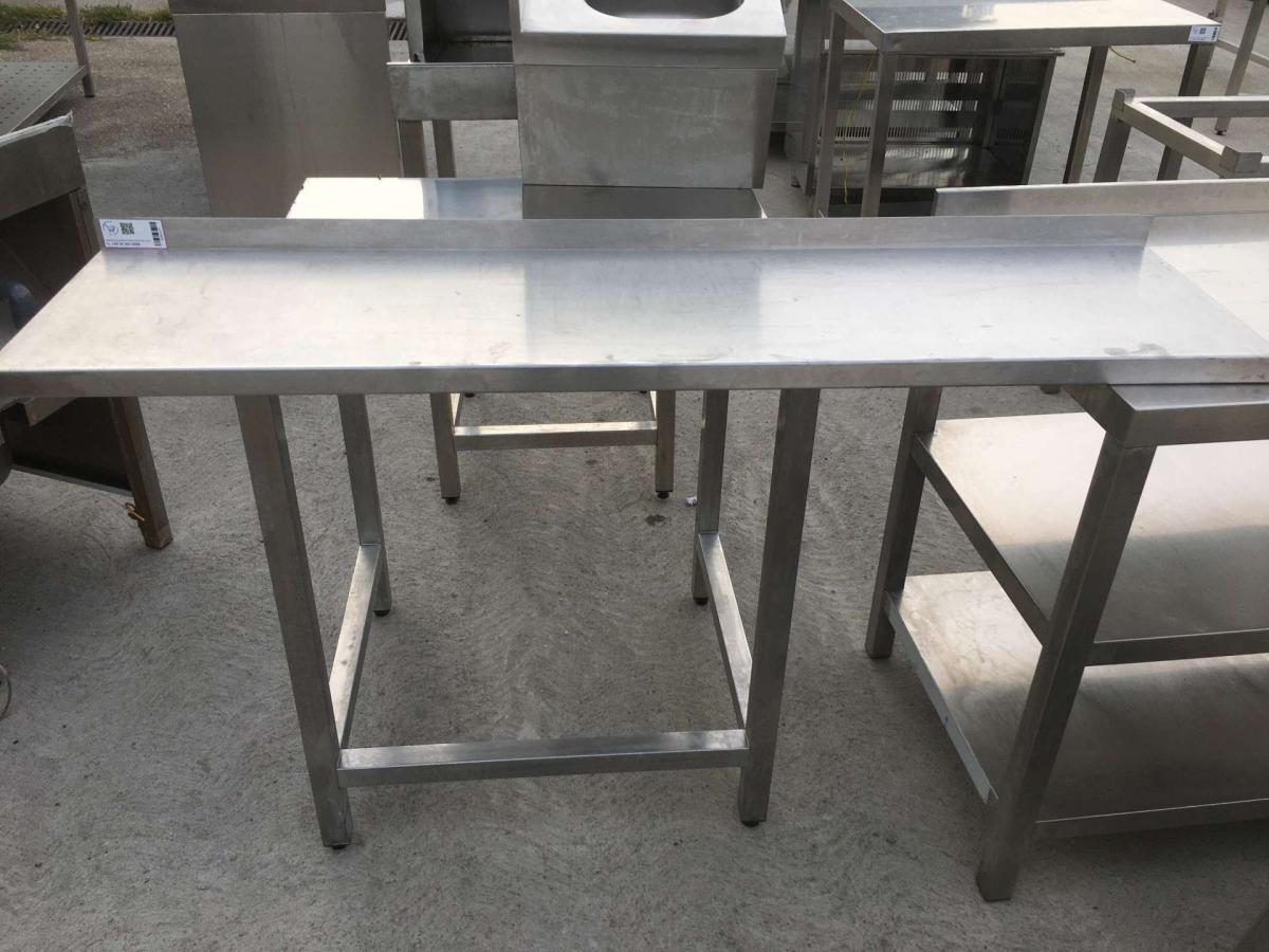 Rozsdamentes konzolos falipolc, 140*35 – termékfotó elölnézet