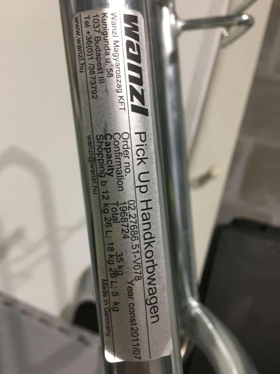 Új, vagy újszerű Wanzl Pick Up GT R 26 kocsi 2 darab kosárral – termékfotó (12. kép)