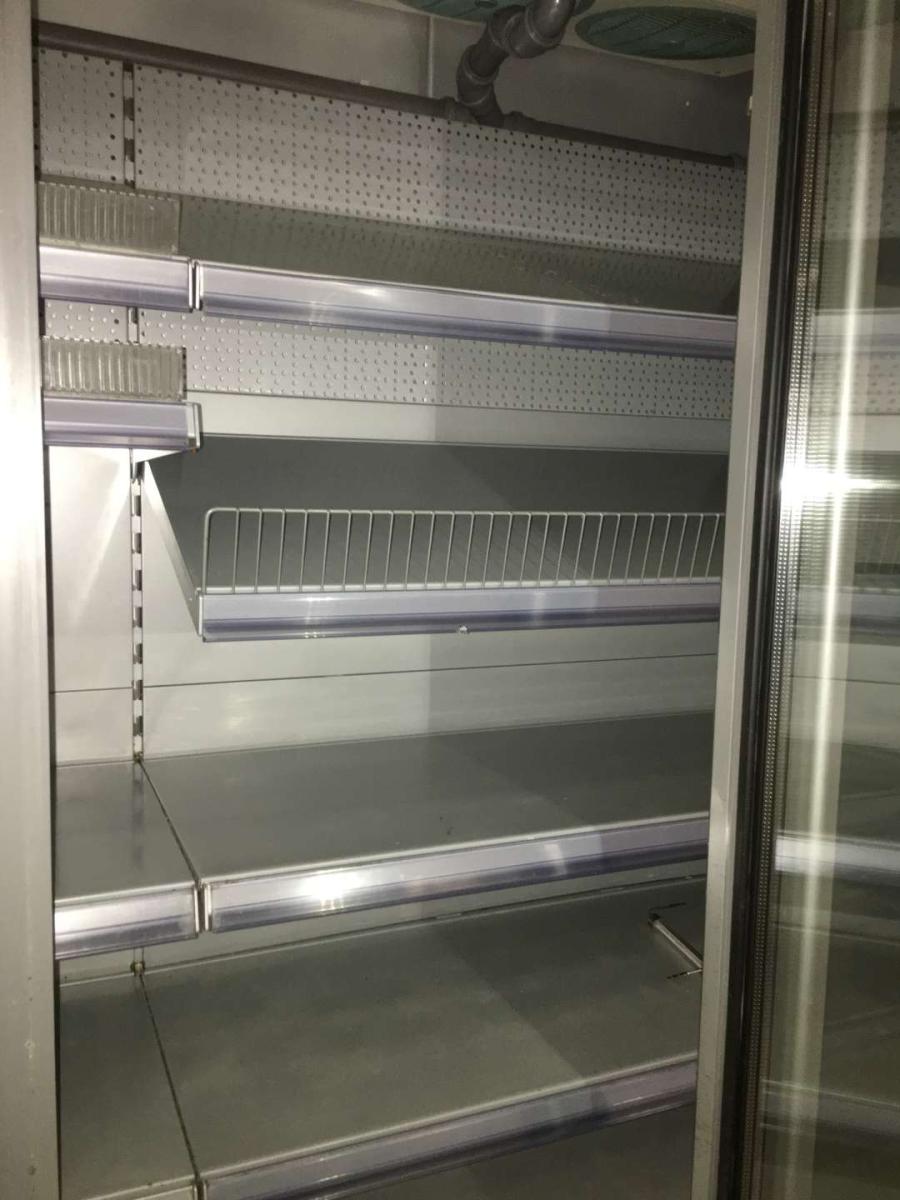 TEGO polcrendszer világos szürke színben – termékfotó elölnézet