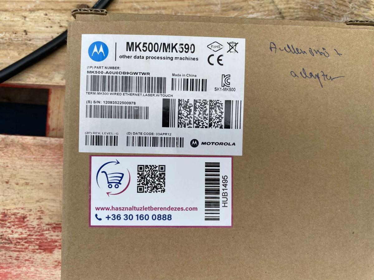 Árellenőrző, Motorola MK500, vonalkódolvasó – termékfotó jobb oldalról