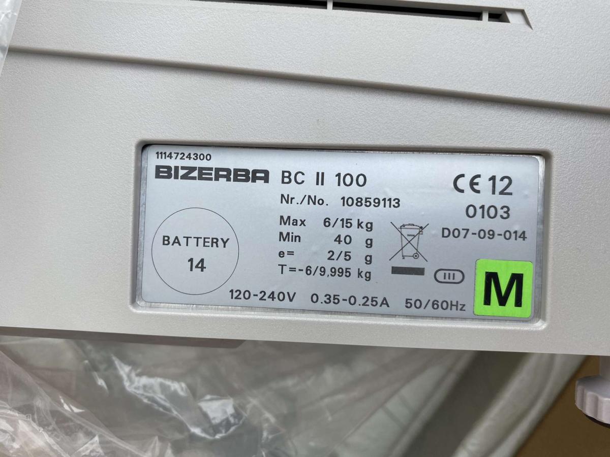 Bizerba BC100 mérleg – termékfotó felülnézet