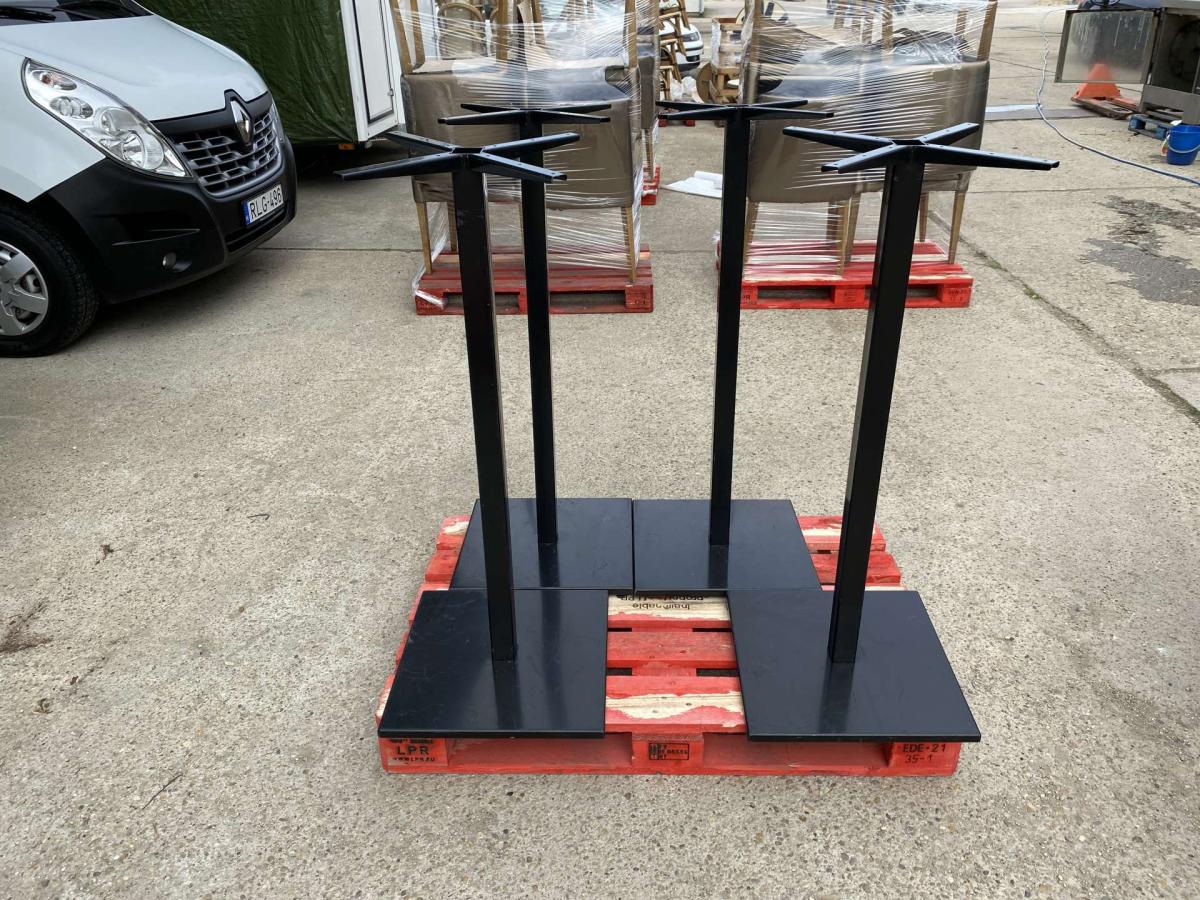 Központi asztalláb, könyöklő asztalbázis – termékfotó 45° nézet