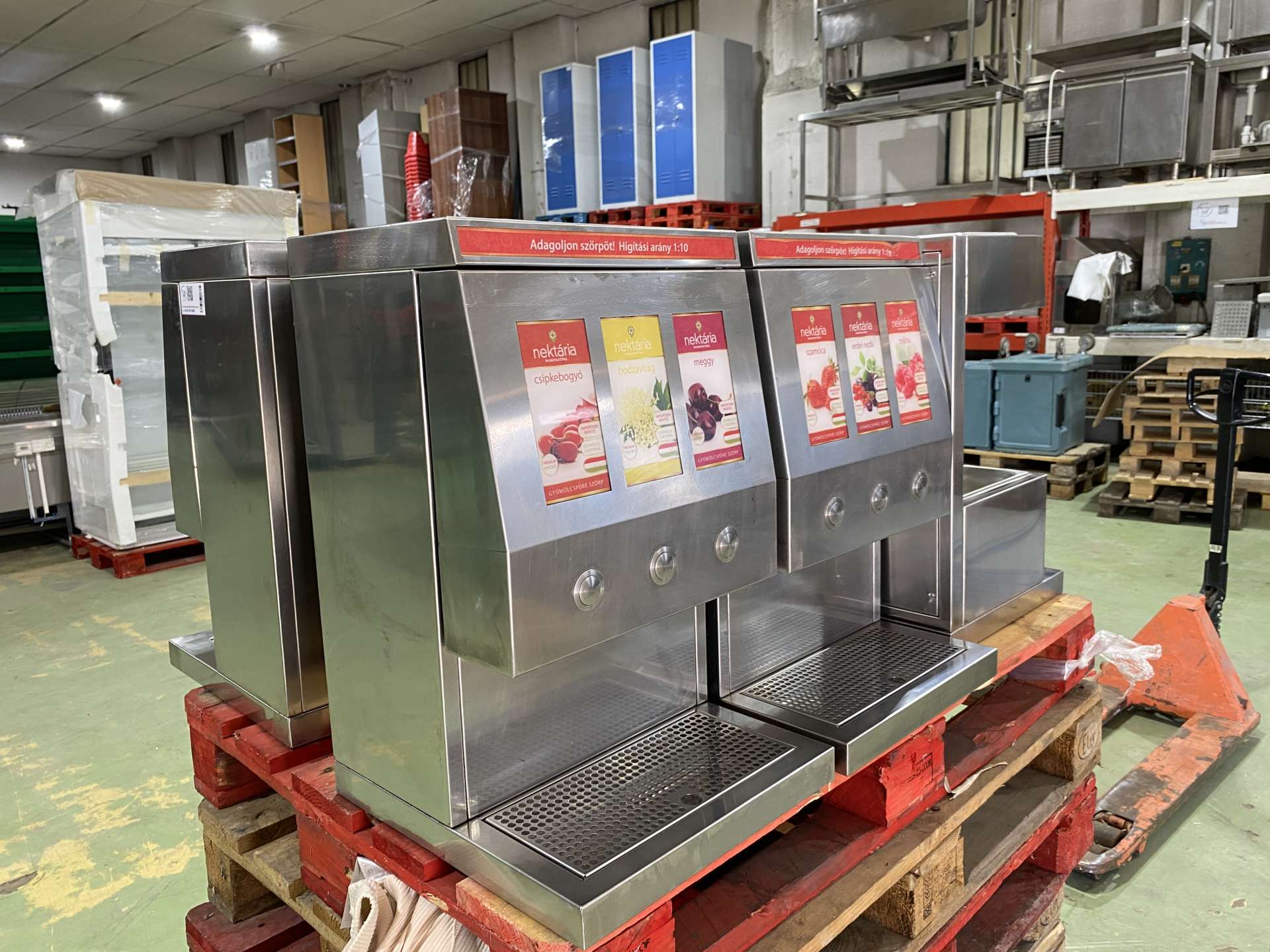 Szörpadagoló berendezés bag in box