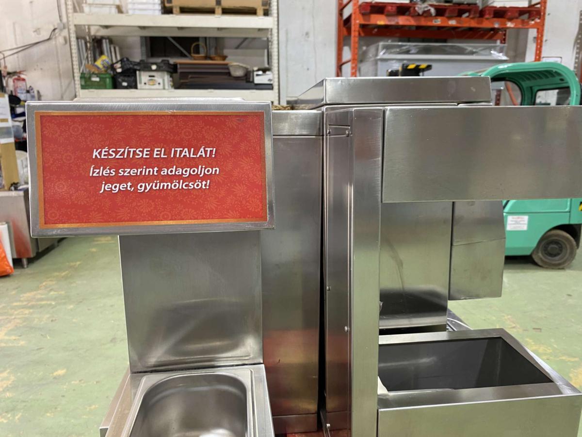 Gyümölcs és szájjég tartó szörp adagolóhoz – termékfotó alulnézet