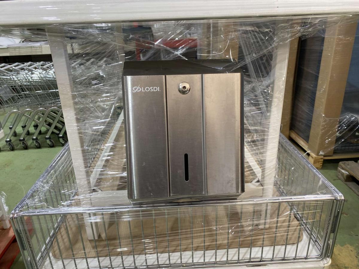 Kéztörlő adagoló LOSDI – termékfotó jobb oldalról