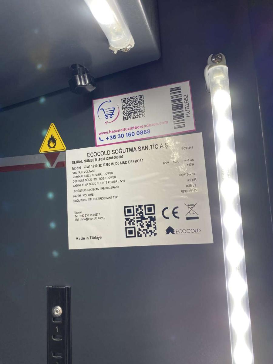 Új ECOCOLD KIWI M&amp;D1910 3D beépített aggregátoros hűtő (+) – termékfotó elölnézet