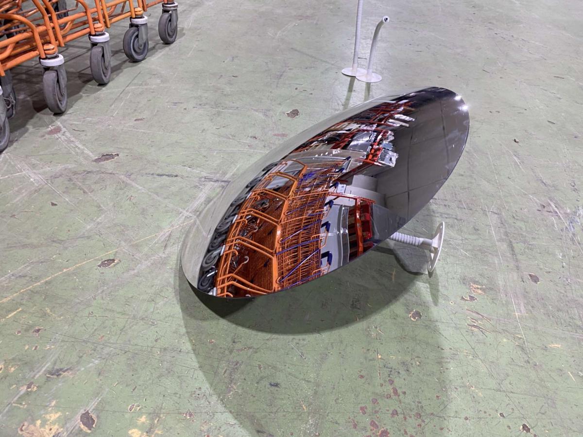 Detektívtükör, megfigyelőtükör, vevőfigyelőtükör – termékfotó jobb oldalról