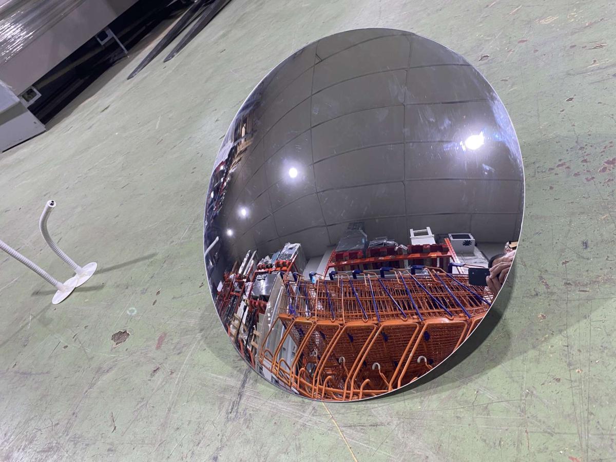 Detektívtükör, megfigyelőtükör, vevőfigyelőtükör – termékfotó felülnézet