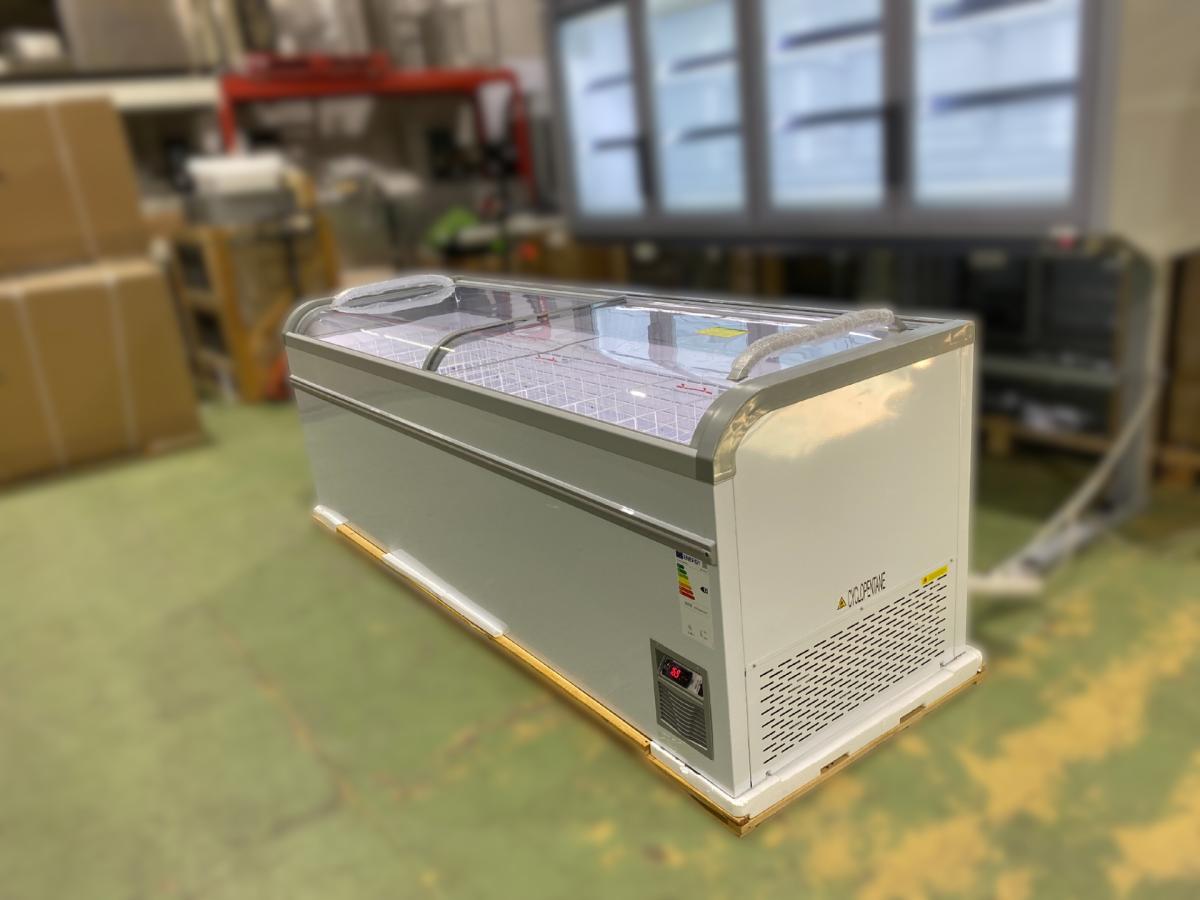 Új Hiron fagyasztóláda + EPTA Sound fagyasztószett 250 – termékfotó 45° nézet