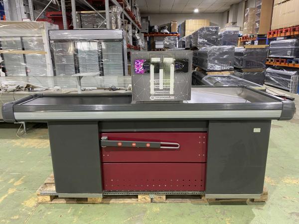 Kasszaasztal, Marsanz dupla elpakoló antracit-bordó