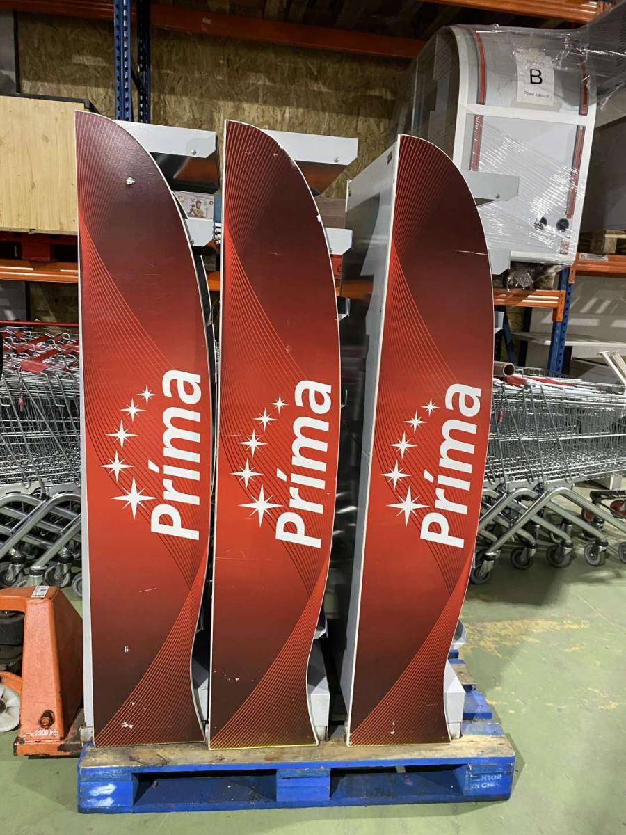 Másodkihelyezés, display, mobilállvány – termékfotó felülnézet