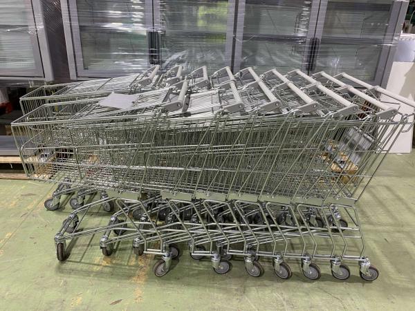 Felújított Marsanz bevásárlókocsi szürke műanyagokkal 100L