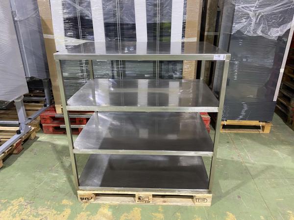 Rozsdamentes állvány, tároló  120*80*125