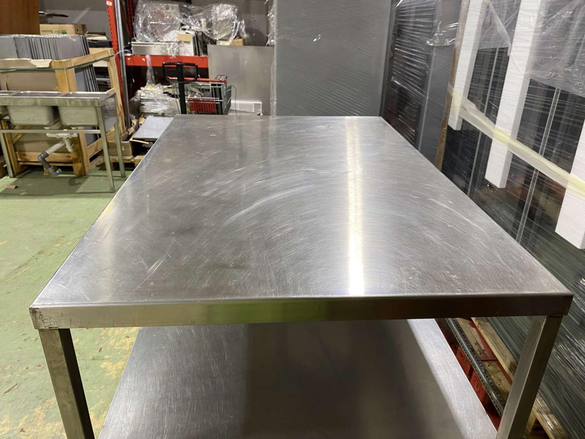 Rozsdamentes állvány, tároló 120*80*125 – termékfotó bal oldalról