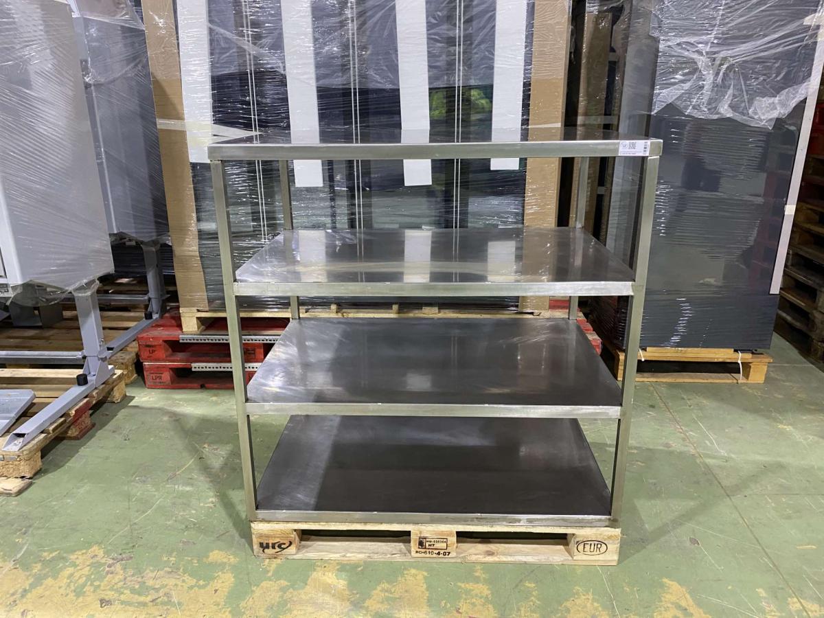 Rozsdamentes állvány, tároló 120*80*125 – termékfotó részlet