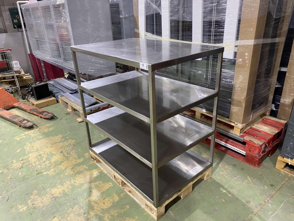 Rozsdamentes állvány, tároló 120*80*125 – termékfotó csomagolás