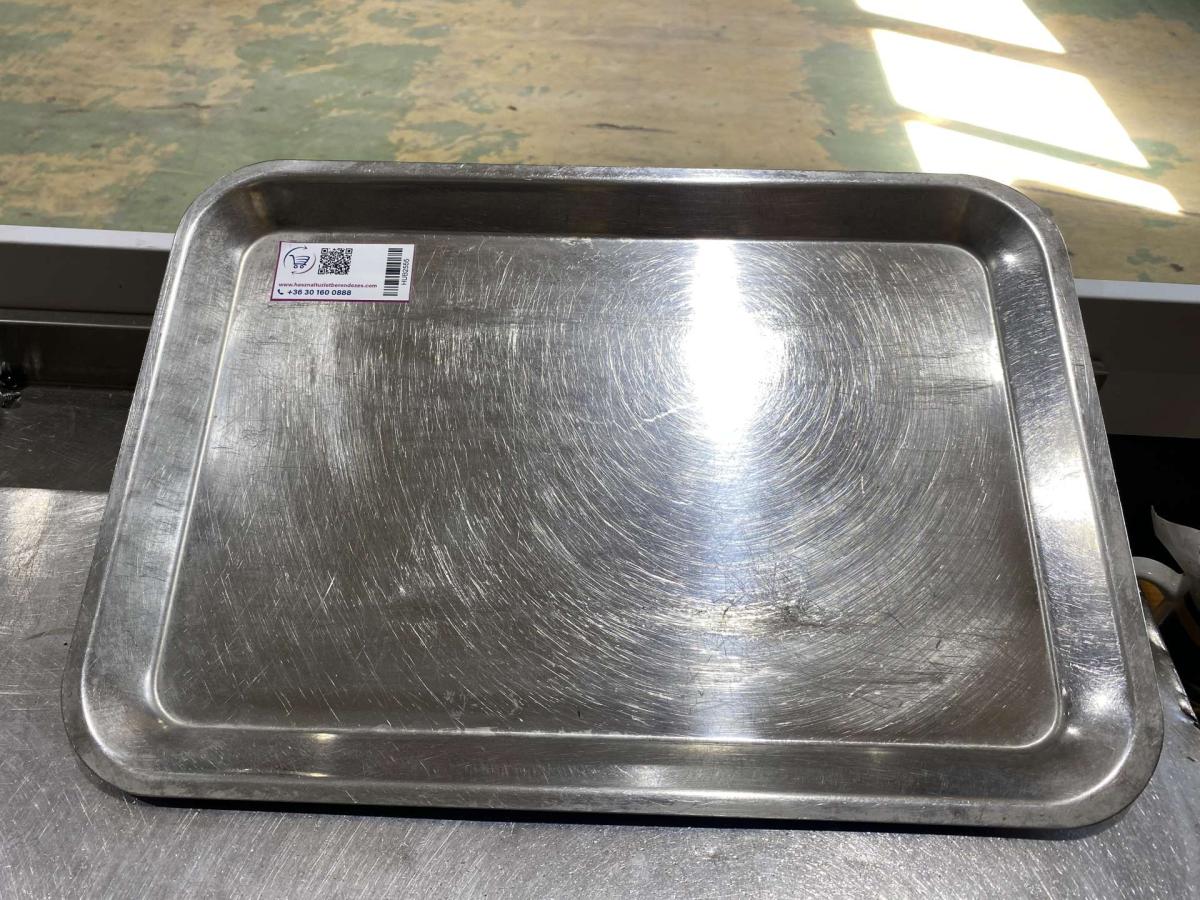 Rozsdamentes tálca 50*35*2 cm – termékfotó elölnézet