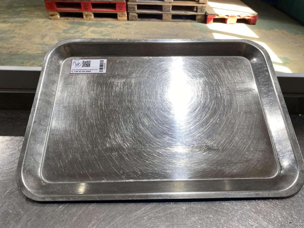 Rozsdamentes tálca 50*35*2 cm – termékfotó bal oldalról