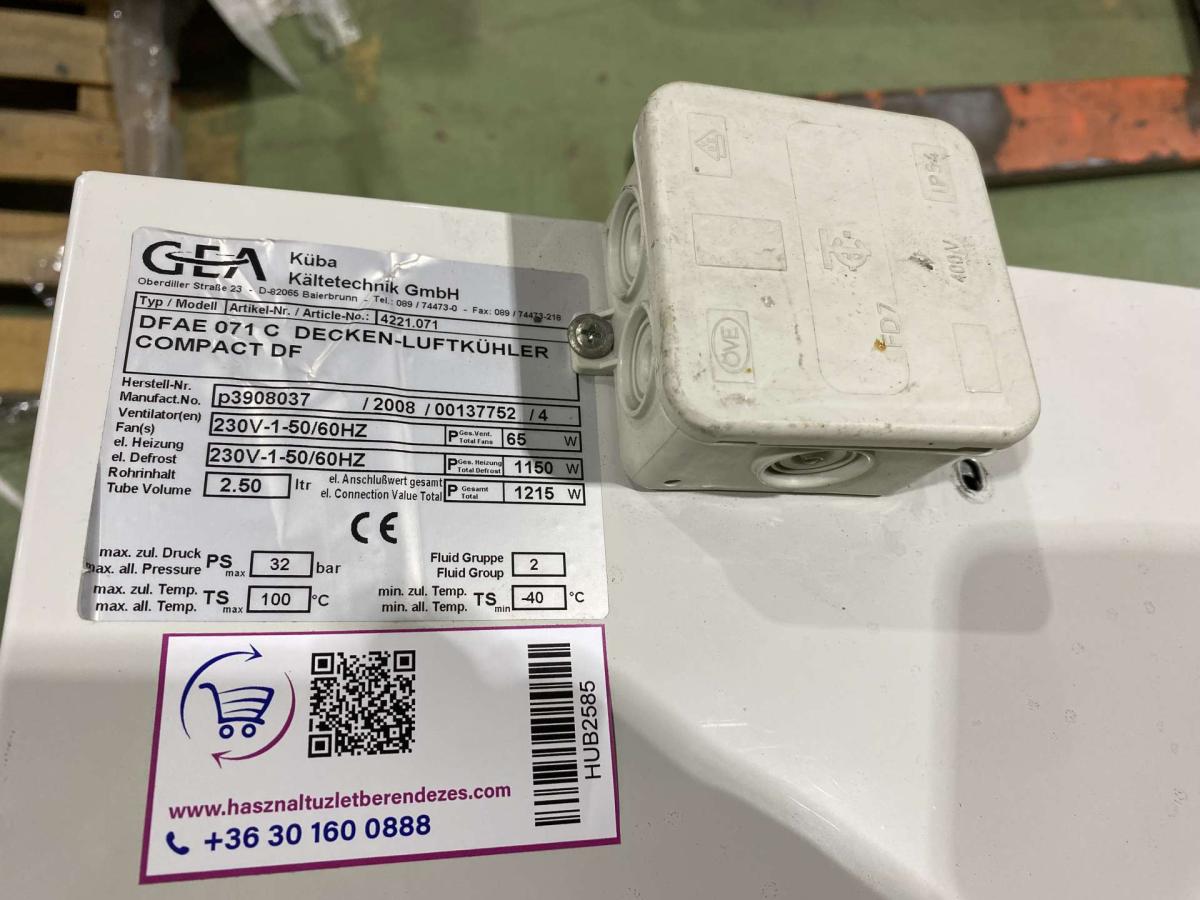 Elpárologtató GEA KÜBA DFAE 071C – termékfotó jobb oldalról