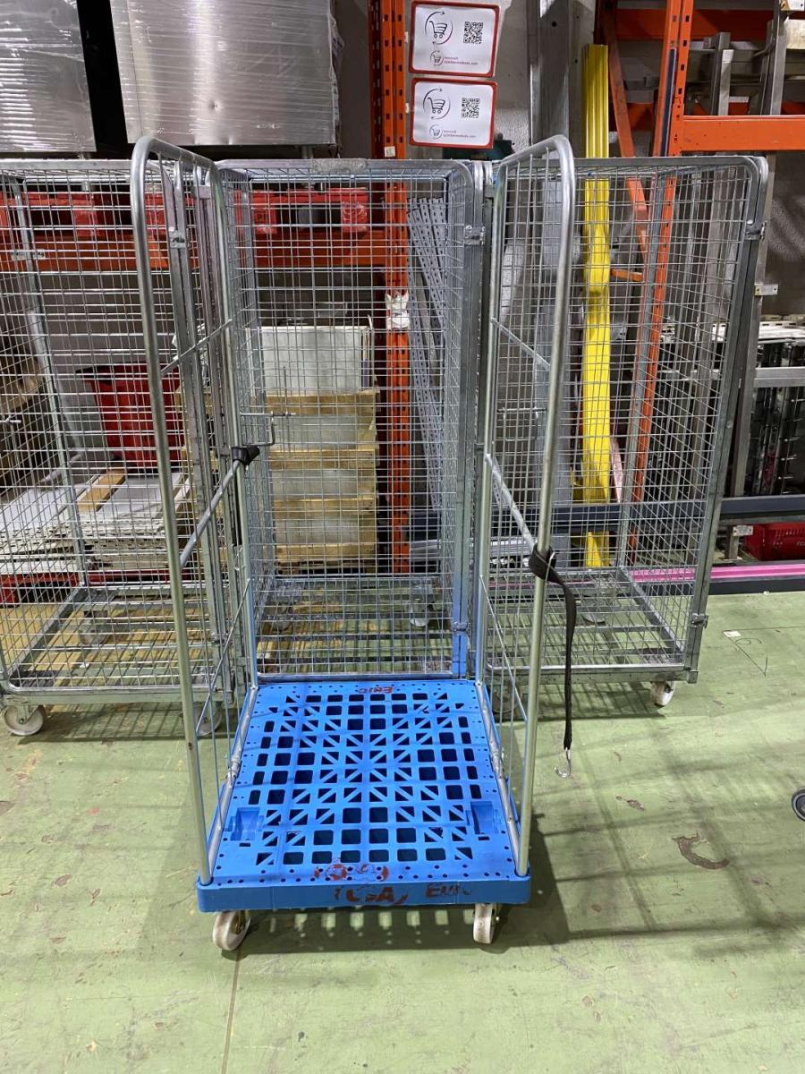 Feil kétoldalról nyitott rollikocsi, rollkonténer – termékfotó jobb oldalról