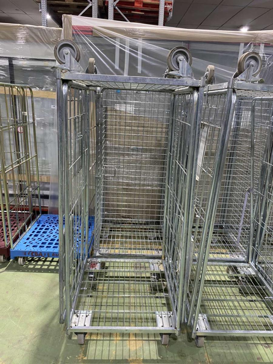 Wanzl kétoldalról nyitott rollikocsi, rollkonténer – termékfotó csomagolás