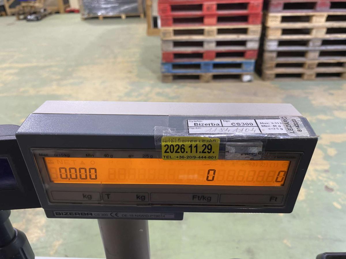 Kasszarendszer, mérlegszkenner Zebra, Bizerba, – termékfotó hátulról