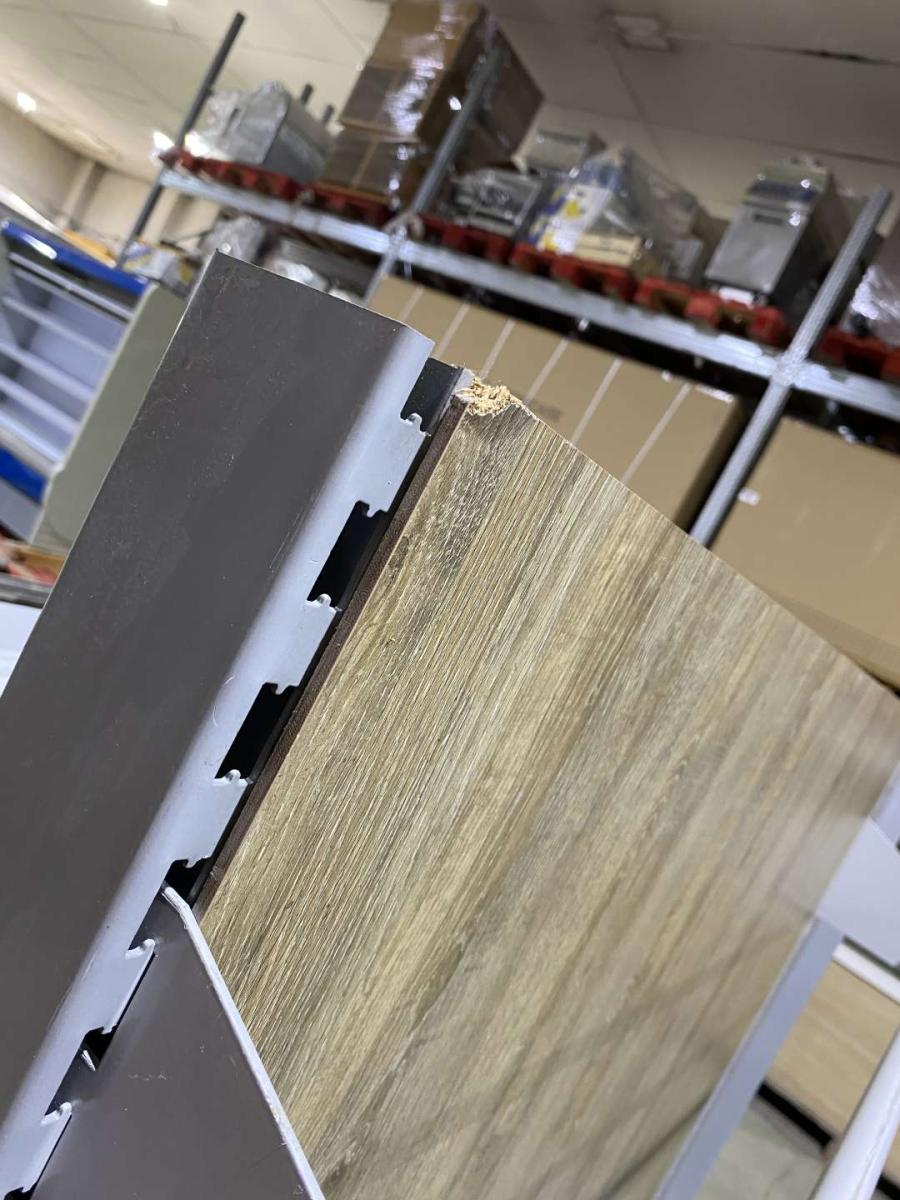 Zöldséges faliregál, vagy gondola sorolható, Tegometall – termékfotó részlet