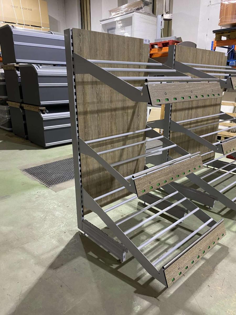 Zöldséges faliregál, Tegometall – termékfotó felülnézet