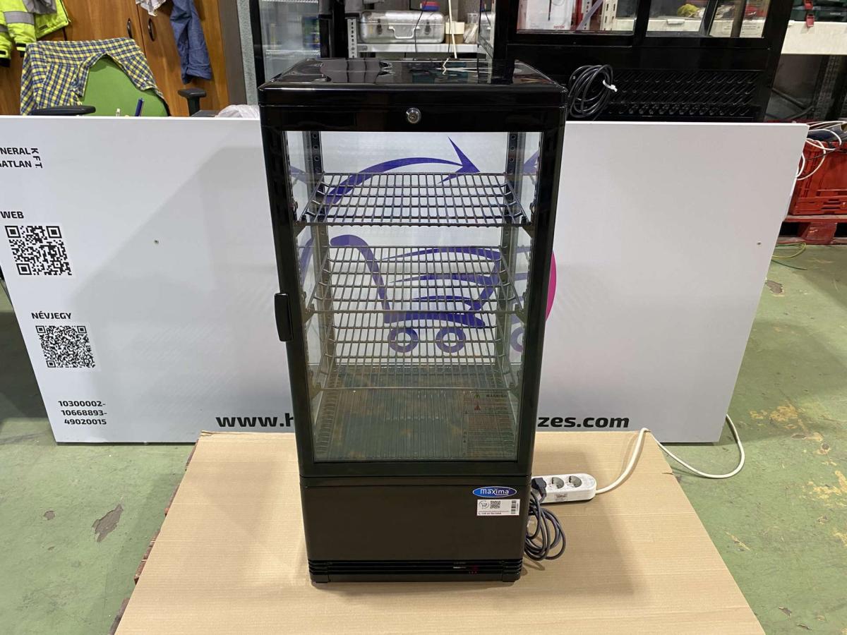 Hűtővitrin – 78L – H96cm Maxima – termékfotó elölnézet