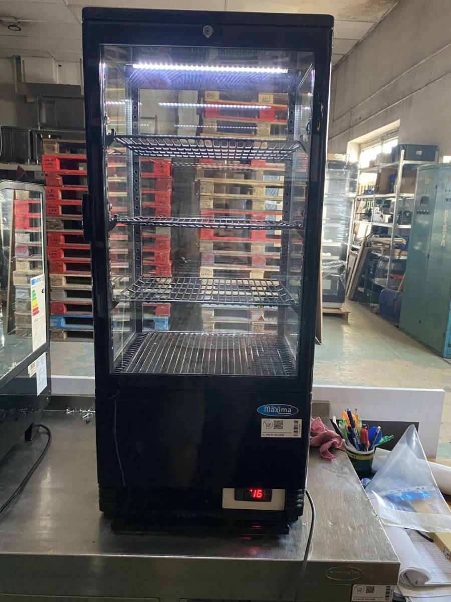 Hűtővitrin – 78L – H96cm Maxima – termékfotó bal oldalról