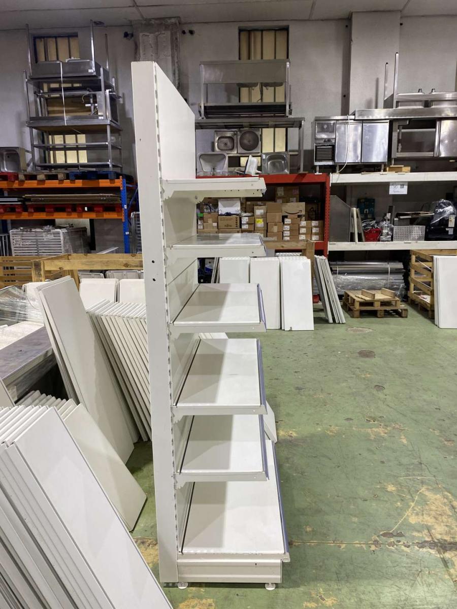 Tegometall polcrendszer, faliregál falipolc – termékfotó bal oldalról