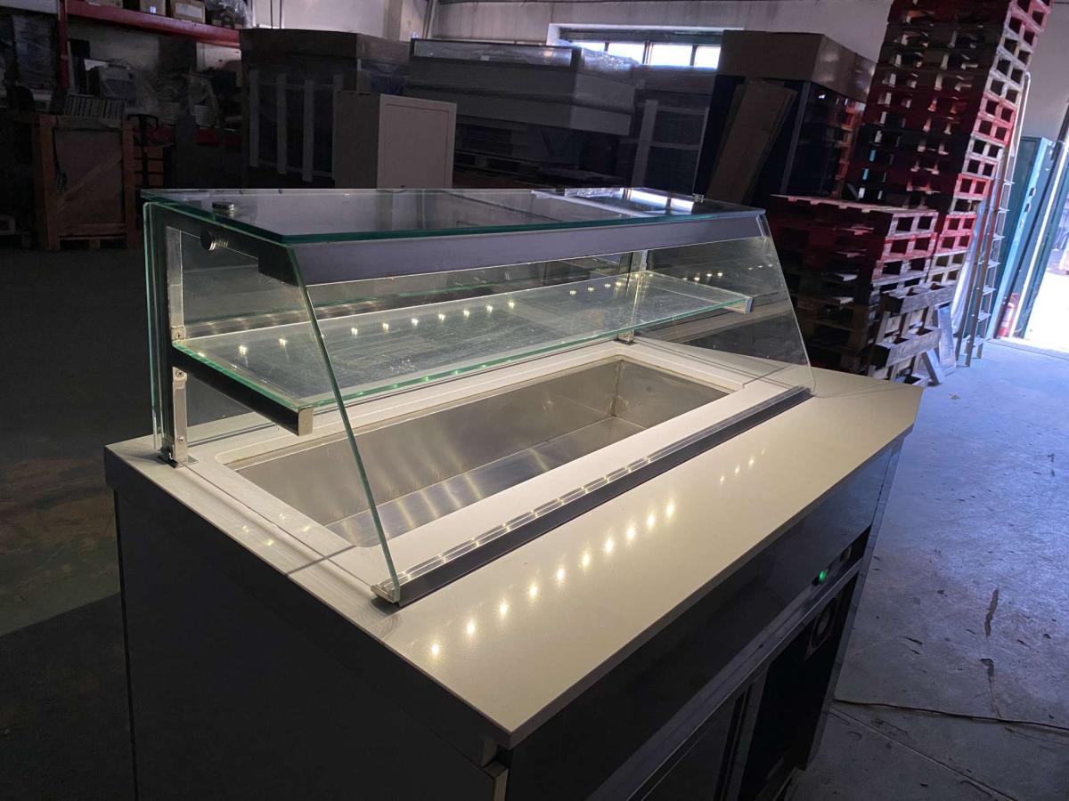 Snack convenience GN pult – termékfotó elölnézet