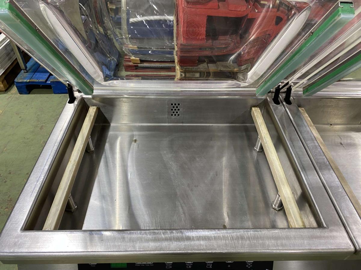 Duplakamrás Tecnovac vákuumozó ( vákumozó) – termékfotó bal oldalról