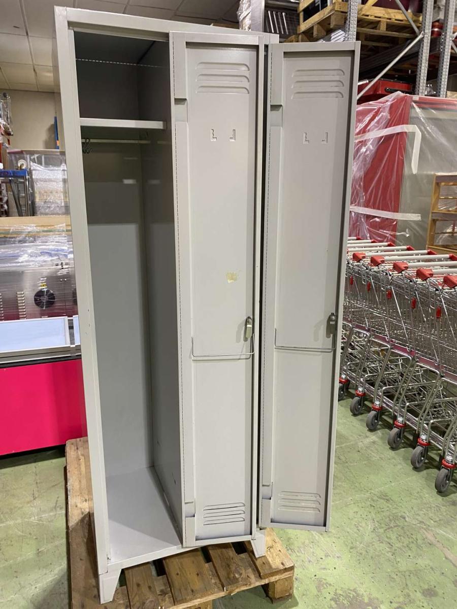 Öltözőszekrény, 2 ajtós METALOBOX PROJECT_ 2 – termékfotó felülnézet