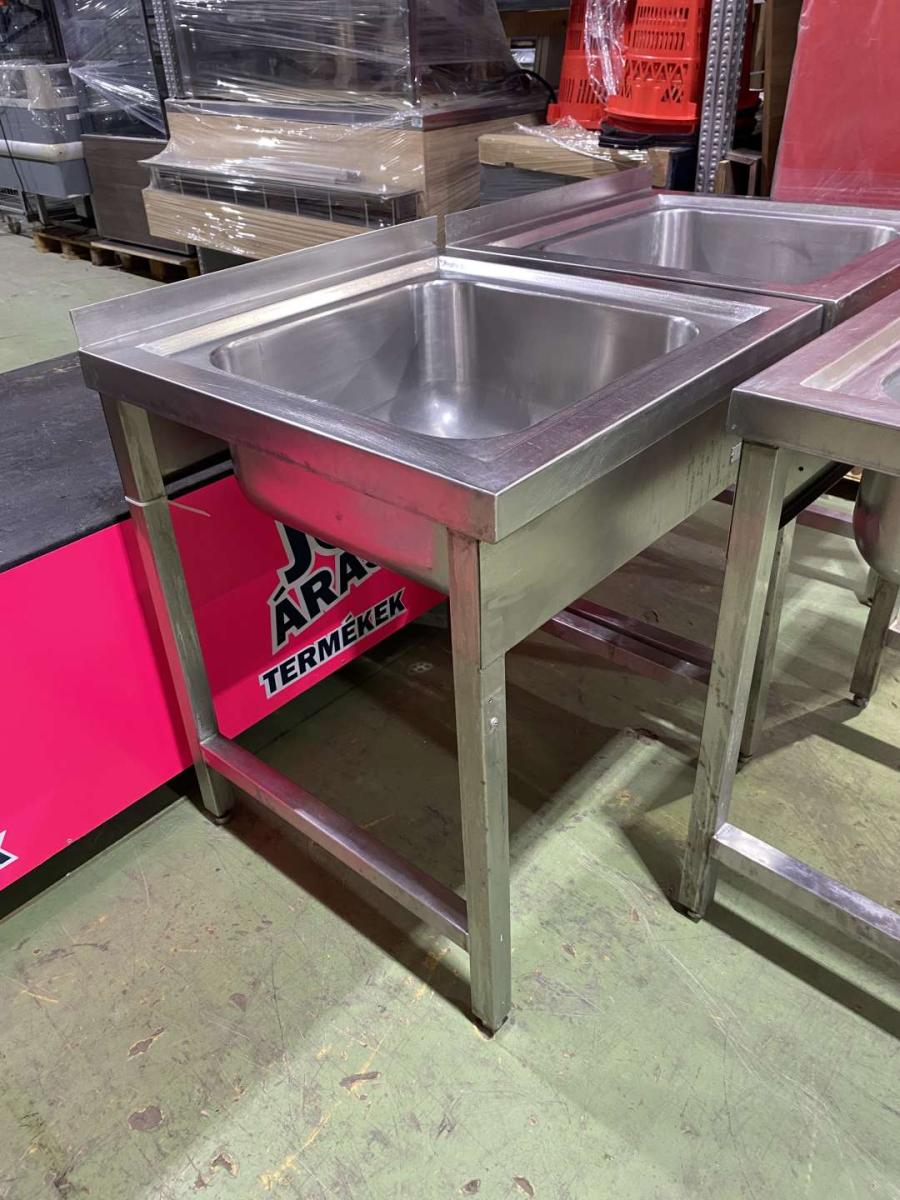 Rozsdamentes egymedencés mosogató – termékfotó részlet