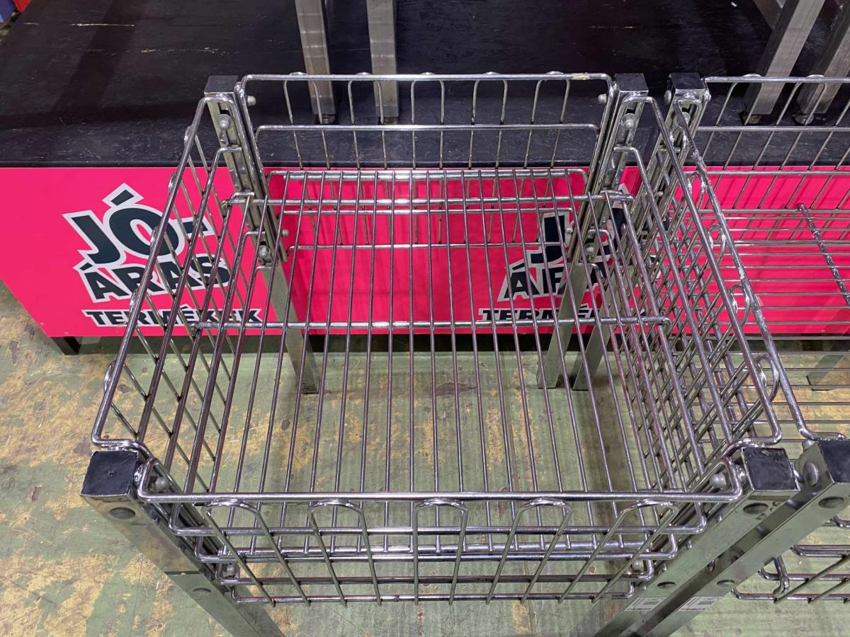 Másodkihelyezés, rácskosár, akciós kosár 60*60*80 "heavy" – termékfotó hátulról