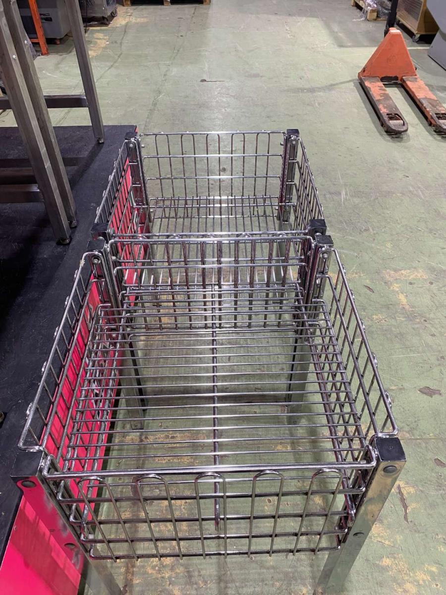 Másodkihelyezés, rácskosár, akciós kosár 60*60*80 "heavy" – termékfotó bal oldalról