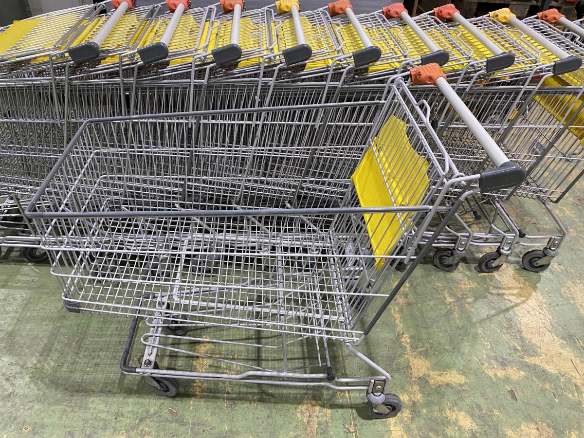 Bevásárlókocsi Caddie 180 BXM literes szürke – termékfotó jobb oldalról