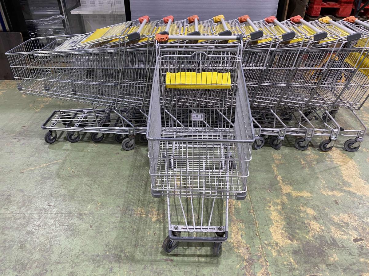 Bevásárlókocsi Caddie 180 BXM literes szürke – termékfotó bal oldalról