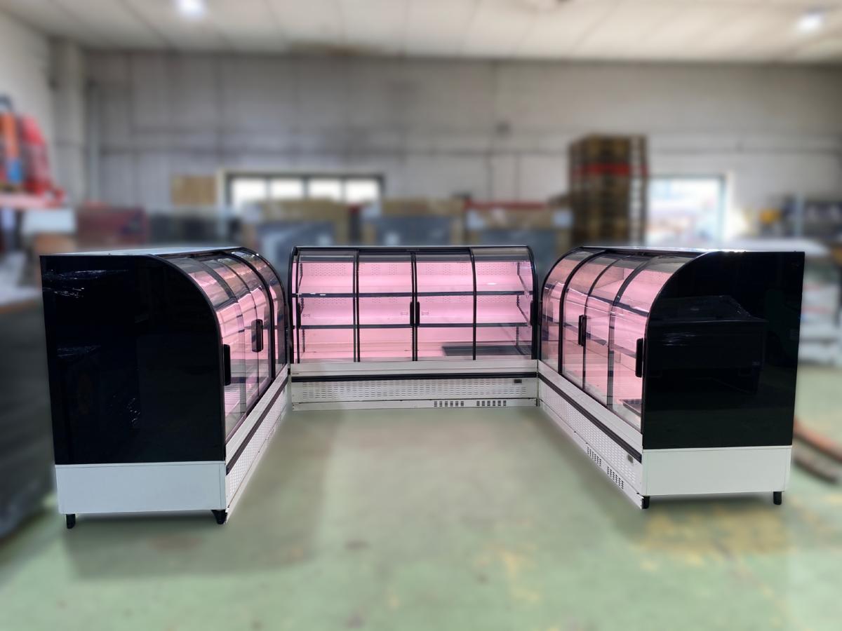 AHT Lisboa falihűtő 250 LED – termékfotó 45° nézet