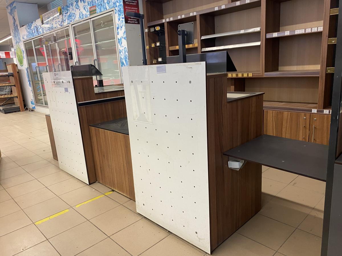 Dupla shopkassza – termékfotó jobb oldalról