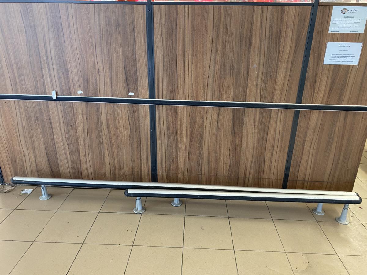 Wanzl gumis bevásárlókocsi ütköző – termékfotó felülnézet