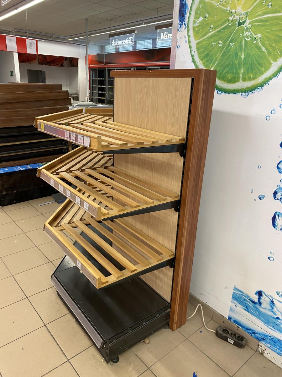 Kenyeres rácspolc sarokelem – termékfotó hátulról