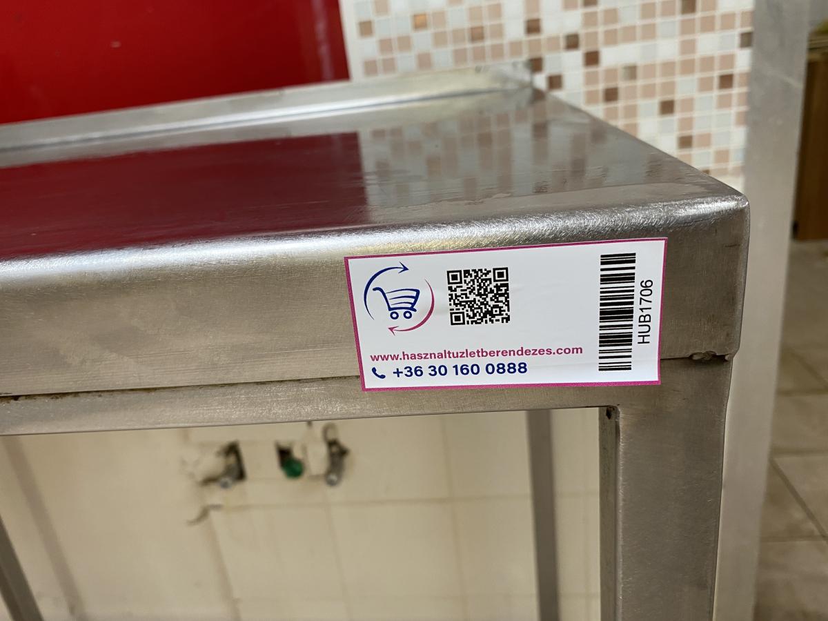 Rozsdamentes munkaasztal 175*60 – termékfotó jobb oldalról