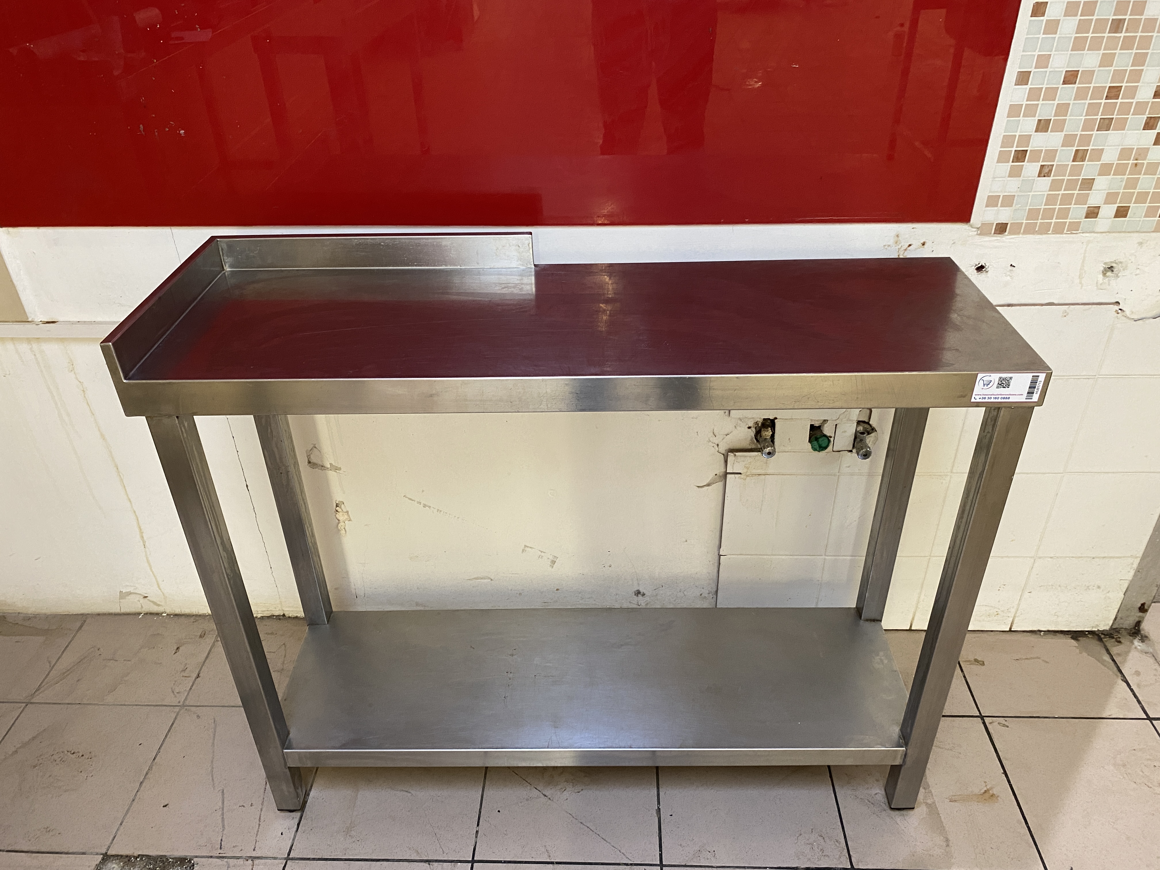 Rozsdamentes munkaasztal 110*35